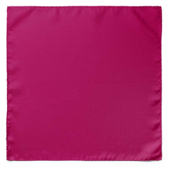 THE SOLID HOT PINK SILK POCKET SQUARE