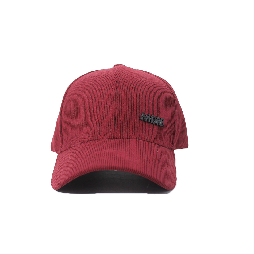 MAROON CORDUROY BASEBALL CAP