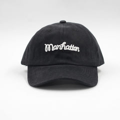 MANHATTAN VIBES BLACK BASEBALL CAP