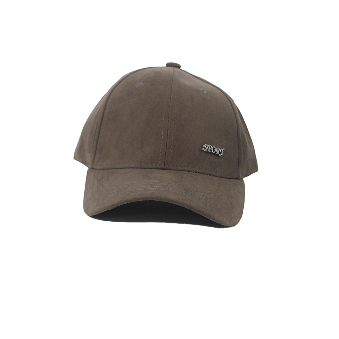 DEEP TAUPE SUEDE SPORTS CAP