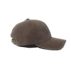 DEEP TAUPE SUEDE SPORTS CAP