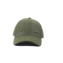 MOSS GREEN SUEDE SPORTS CAP