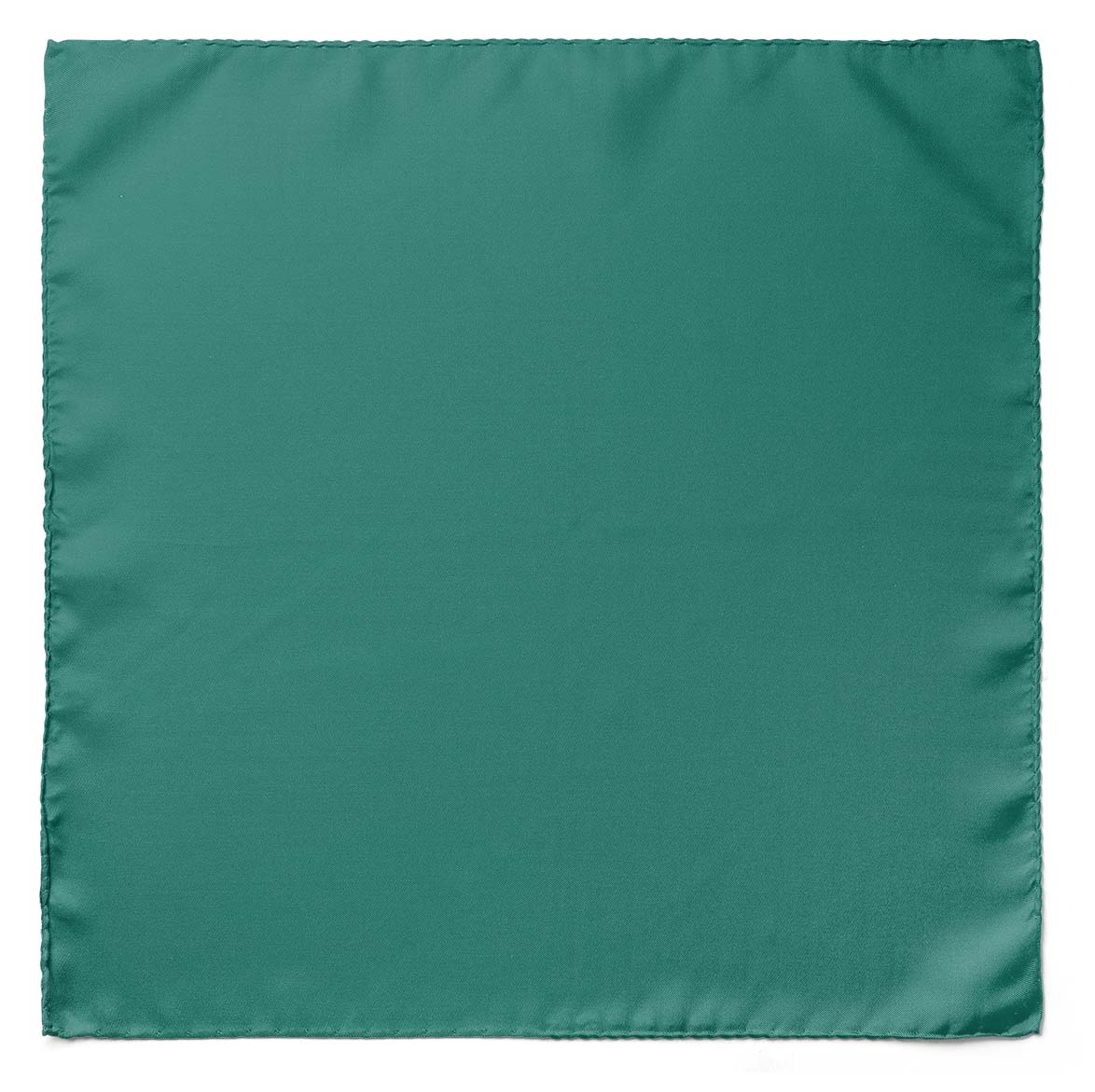 THE SOLID CARIBBEAN GREEN SILK POCKET SQUARE