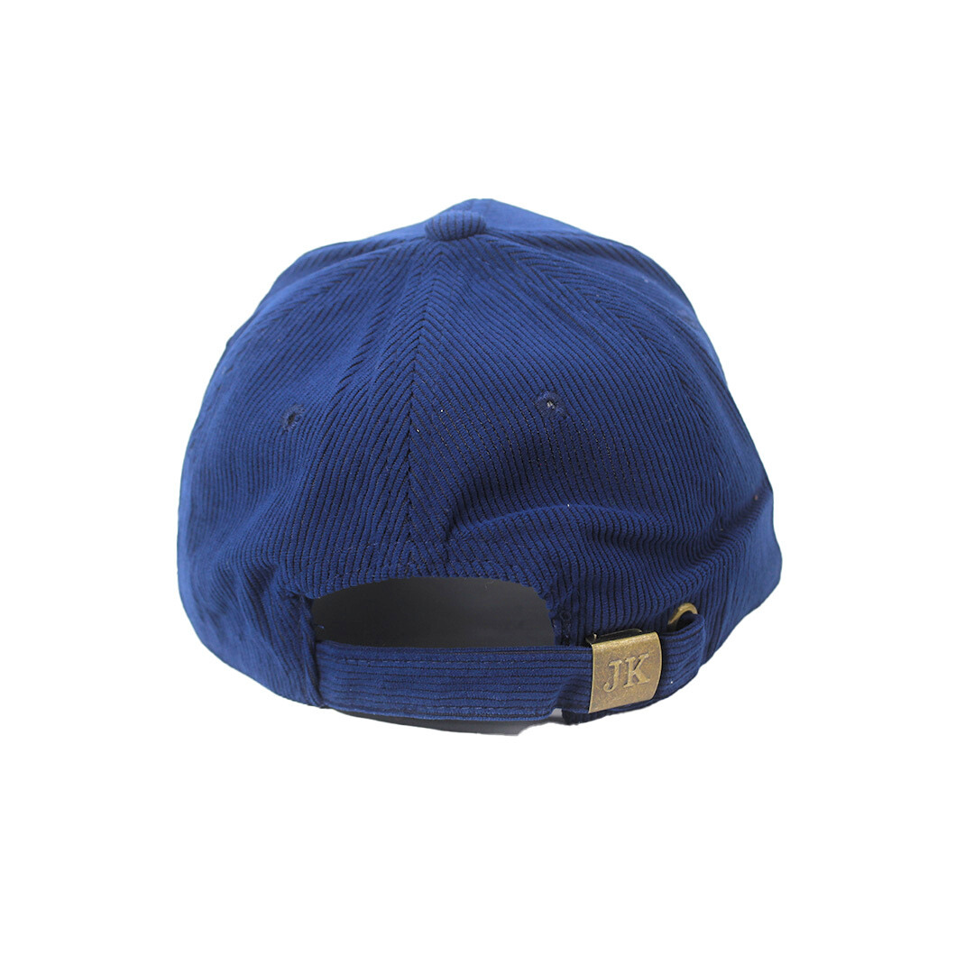 NAVY BLUE CORDUROY BASEBALL CAP