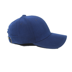 NAVY BLUE CORDUROY BASEBALL CAP