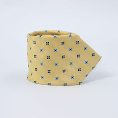 PASTEL YELLOW FLOWER DOTS TIE