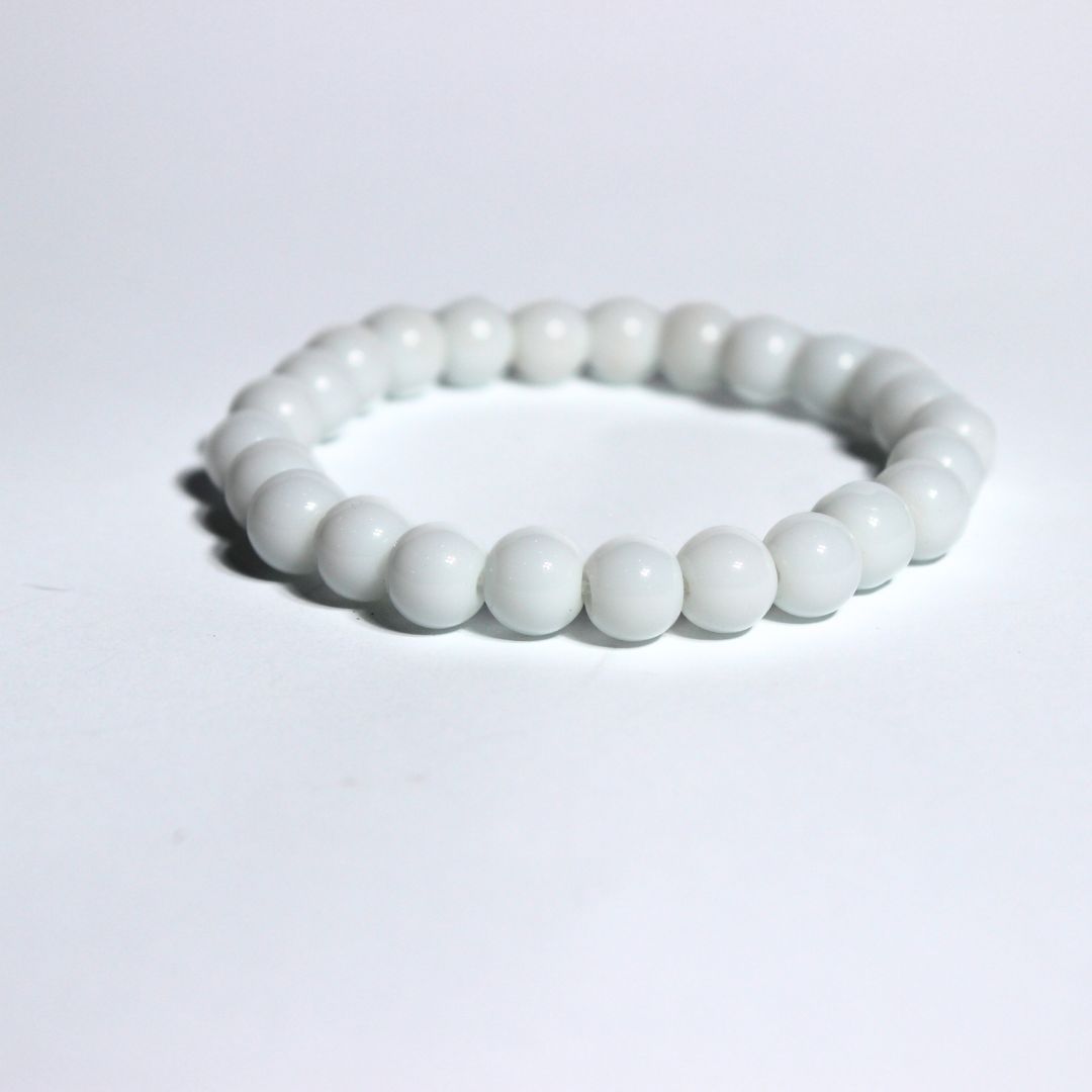 STONE WHITE BEADED BRACELET