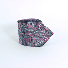 PINK & BLUE PAISLEY FESTIVE TIE