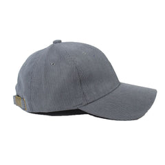 SHADOW GREY CORDUROY BASEBALL CAP