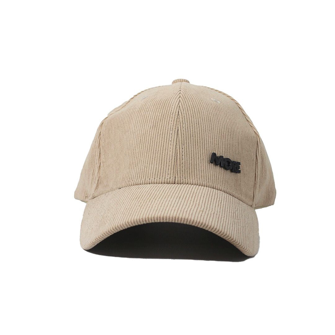 BEIGE CORDUROY BASEBALL CAP