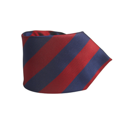 REGIMENTAL WIDE STRIPED TIE