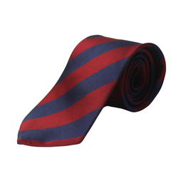 REGIMENTAL WIDE STRIPED TIE