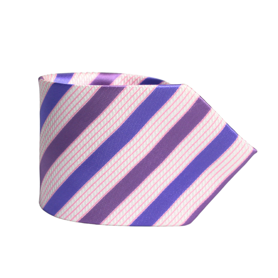 THE VIOLET FESTIVE MULTI STRIPED TIE SET