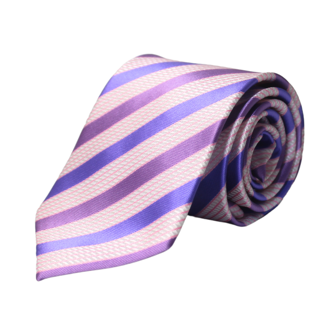 THE VIOLET FESTIVE MULTI STRIPED TIE