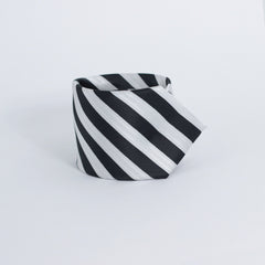 THE BLACK & GREY STRIPED TIE