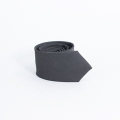 CHARCOAL GREY TEXTUTED TIE