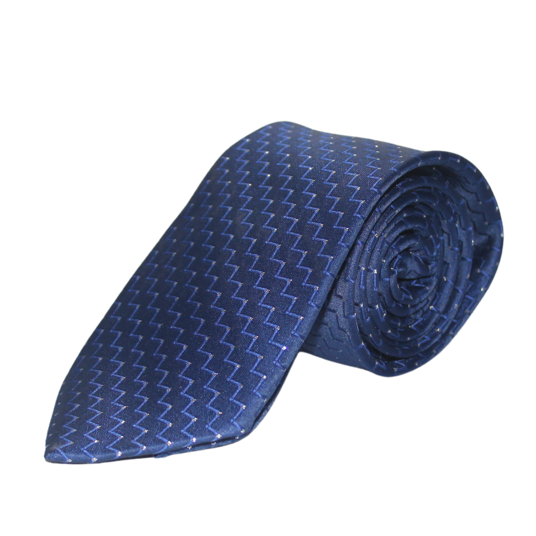 THE BLUE CHEVRON TIE