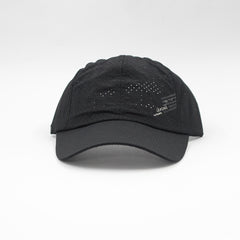 BLACK BREATHABLE BASEBALL CAP