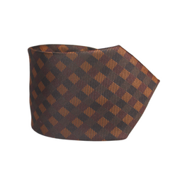 THE ANTIQUE BROWN CHECKERED TIE