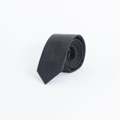 CHARCOAL BLACK TEXTUTED TIE