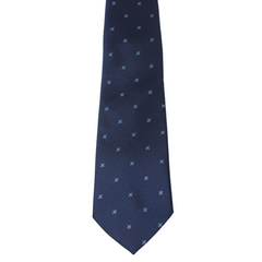 BLUE FLORAL DOTS TIE