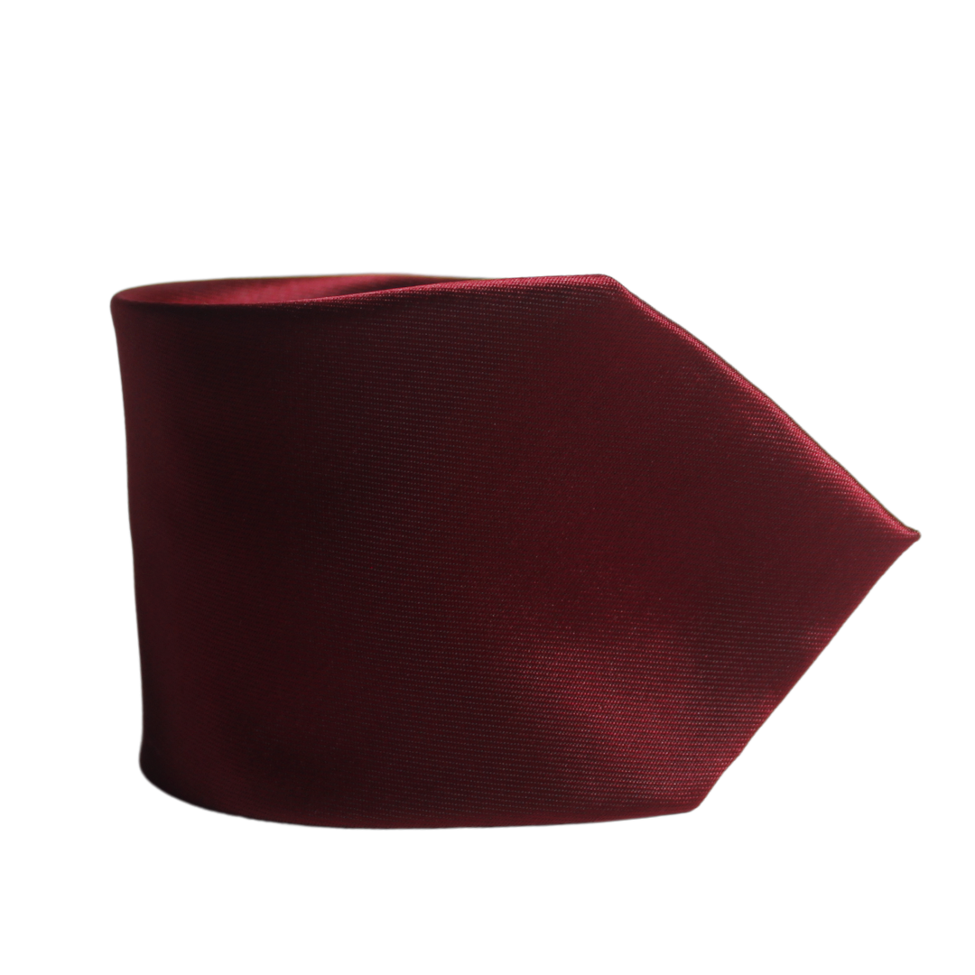 THE SOLID DEEP BURGUNDY TIE