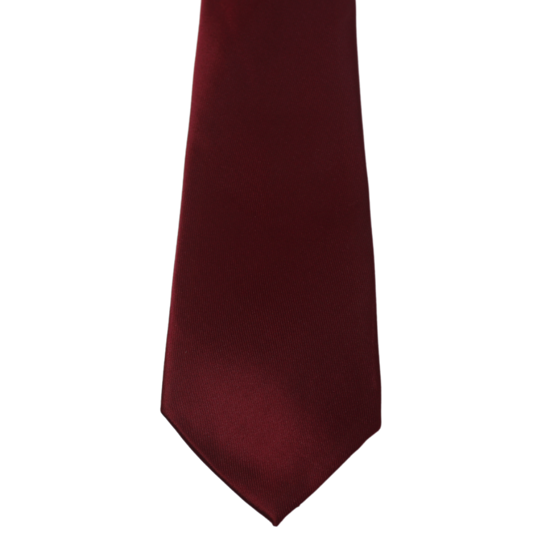 THE SOLID DEEP BURGUNDY TIE