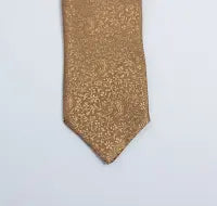 BROWN SELF PRINTED TIE