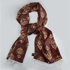 CAPUT MORTUUM DARK SILK SCARF