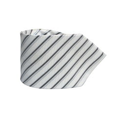 GREY & SILVER PENCIL STRIPED TIE