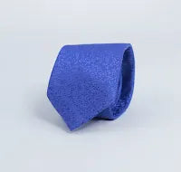 ROYAL BLUE SELF PRINTED TIE