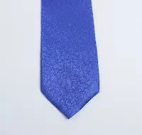 ROYAL BLUE SELF PRINTED TIE