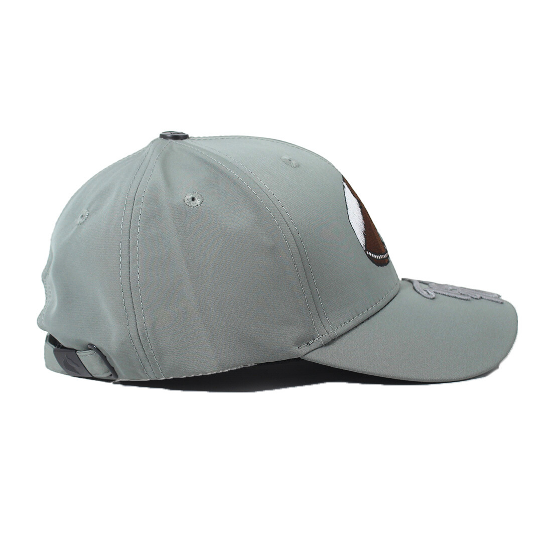 THE TROCHA Y GALOPE MATTE GREY CAP