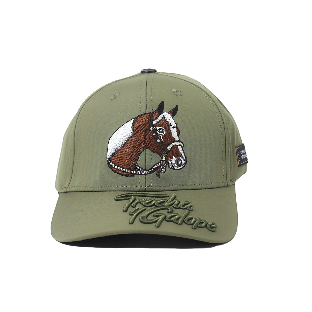 THE TROCHA Y GALOPE MATTE GREEN CAP