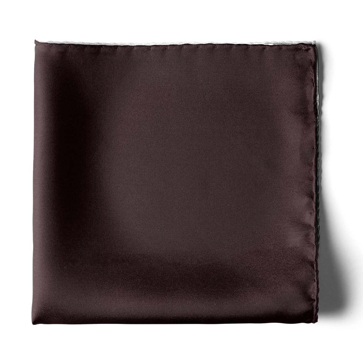 THE SOLID RAISIN SILK POCKET SQUARE