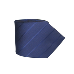 NAVY BLUE WIDE STRIPED TIE