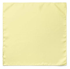 THE SOLID VANILLA SILK POCKET SQUARE