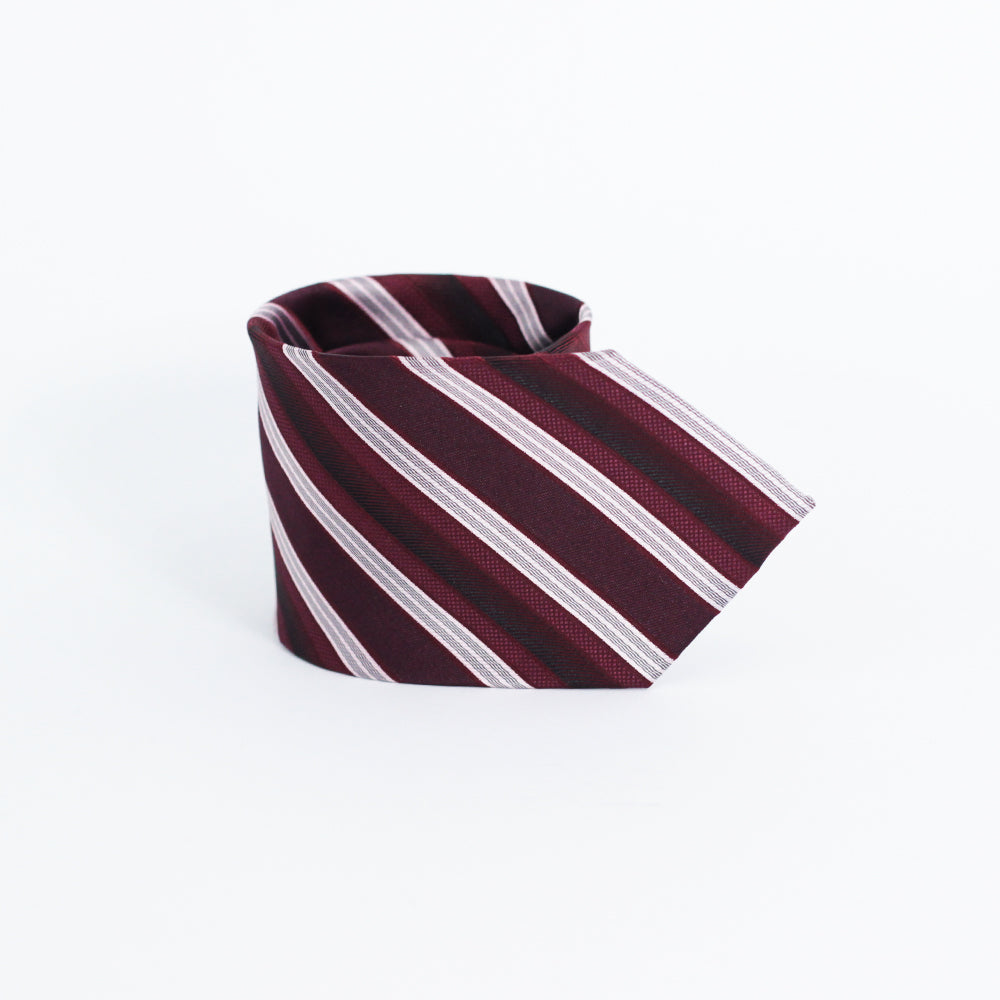 THE MAROON STRIPED TIE – Threaditionz