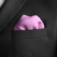 THE SOLID TAFFY PINK SILK POCKET SQUARE