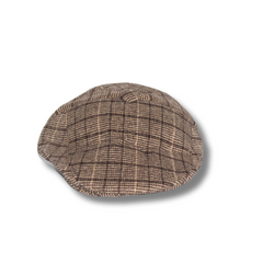 BROWN & KHAKI COZY PLAID IVY WINTER CAP