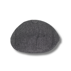 BLACK & WHITE HERRINGBONE IVY WINTER CAP