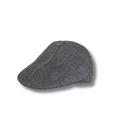 BLACK & WHITE HERRINGBONE IVY WINTER CAP