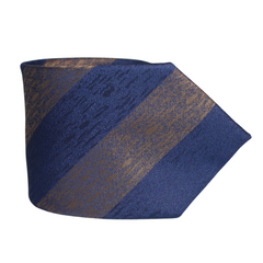 BLUE & RUST CLASSIC STRIPED TIE