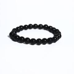 ONYX BLACK BEADED BRACELET