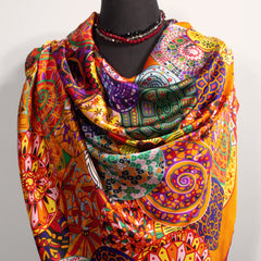 Whirls & Swirls SILK SCARF