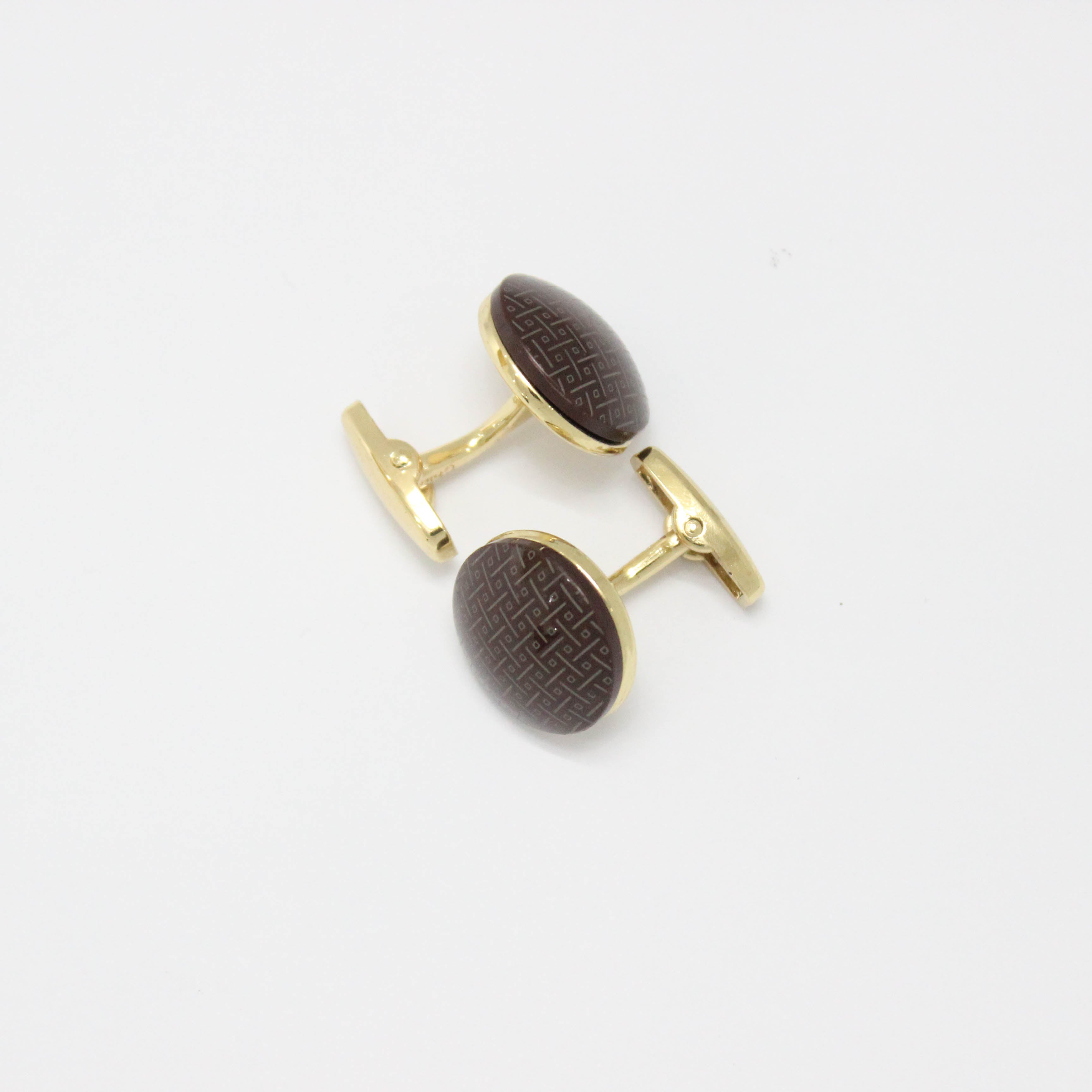 Brown Weaved Enchantment Cufflinks