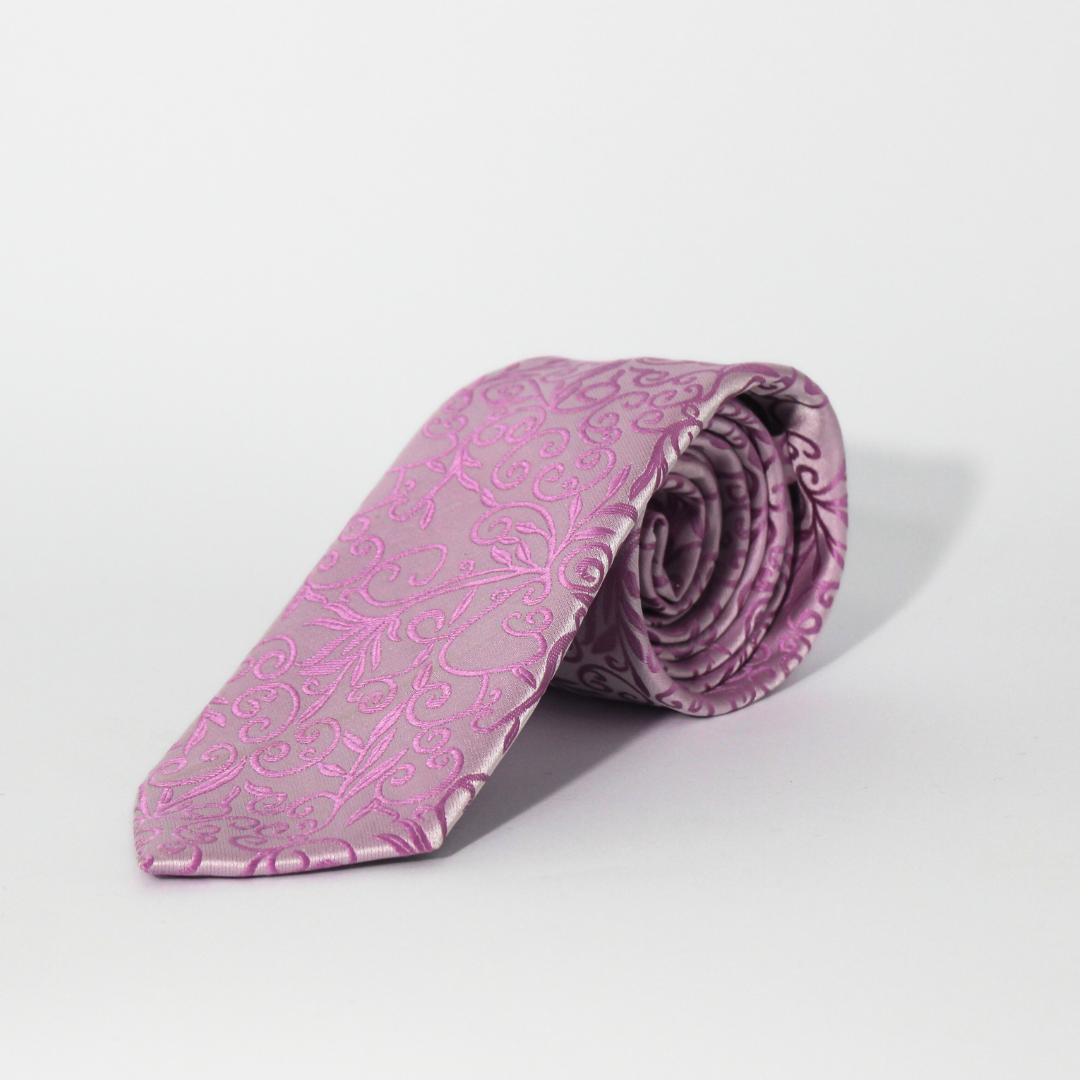 SOFT PINK FLORAL TIE