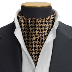 ROYAL HOUNDSTOOTH SILK CRAVAT