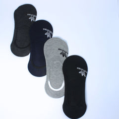 THREE STRIPED LEAF NO SHOW SOCKS SET