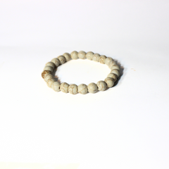 CREAM MAGNESITE BEADED BRACELET